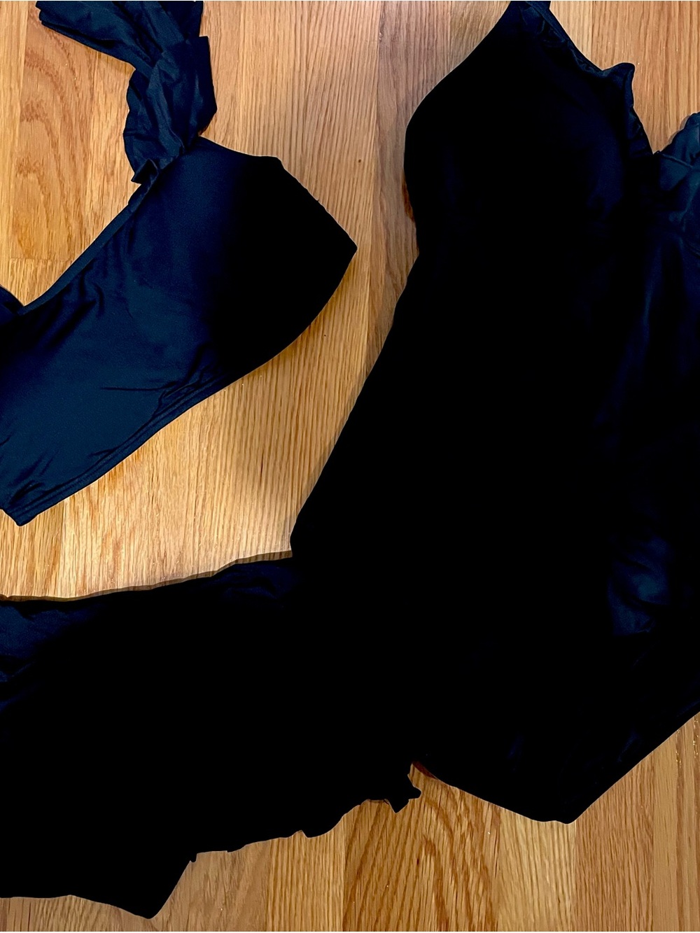 Classic black swim set. Two for the price of ONE! One piece and skirt bikini